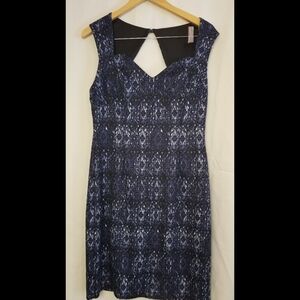 Connected Apparel Navy Backless Dress Size 12